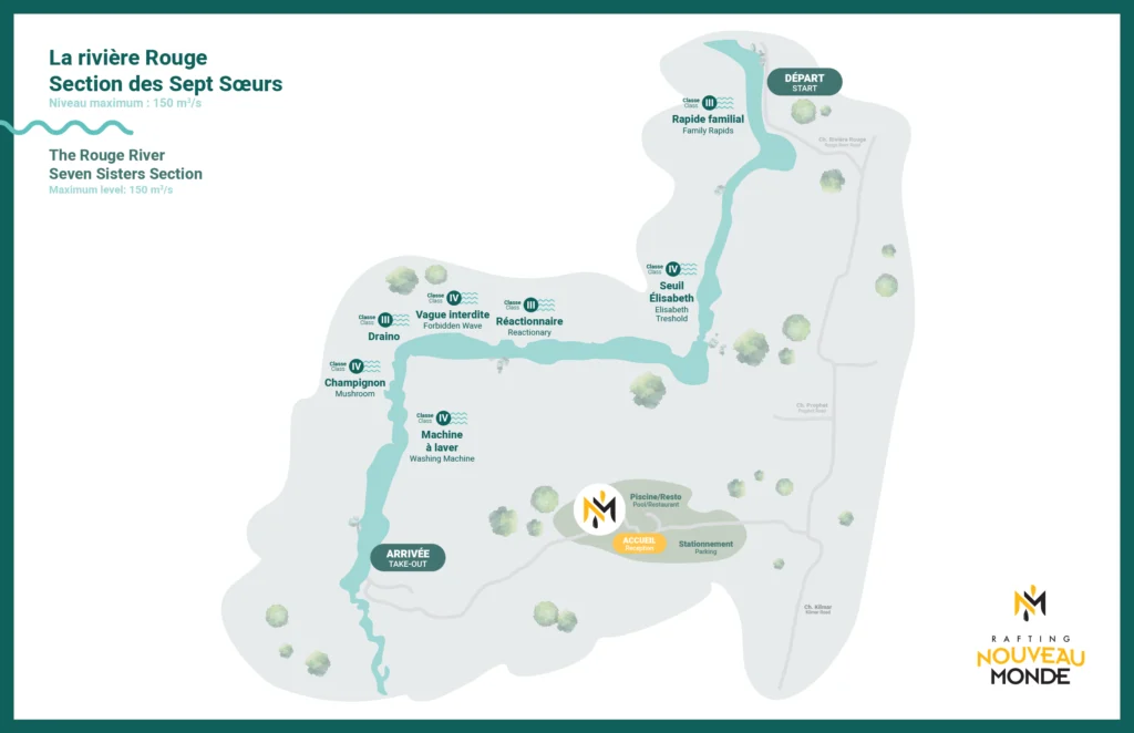 Carte de la Section du Canyon